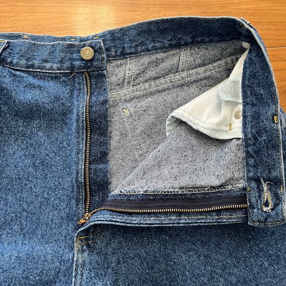 Vintage Lee Jeans Relaxed Tapered Size 18 Short Petite - Picture 5 of 12